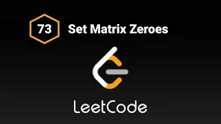 LeetCode 73 - Set Matrix Zeroes Javascript