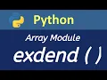extend Method Python in Hindi
