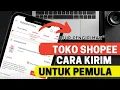 Cara atur pengiriman shopee dan cetak resi pengirimannya| toko shopee baru