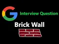 Brick Wall - Leetcode 554