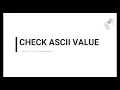 Java ASCII Value How to Display ASCII Values of Characters Java Programming Tutorial