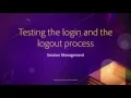 10 Session Management 09 Testing the login and the logout process