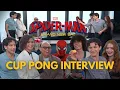 Playing Cup Pong With the Cast of Spider-Man
