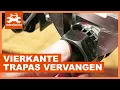 Lagu Vierkante trapas vervangen in 2 stappen
