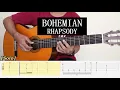 Download Lagu BOHEMIAN RHAPSODY - QUEEN - Fingerstyle Guitar Tutorial TAB
