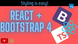 React Bootstrap 4 with Reactstrap Typescript 2021