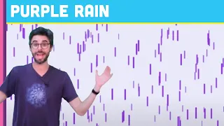 Coding Challenge 4 Purple Rain in Processing