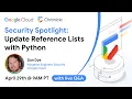 Security Spotlight Update Reference Lists with Python