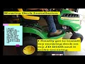 John Deere D105 Mowing Deck assembly and Installation