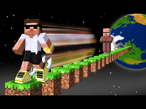 Video Thumbnail: Minecraft but I Travel 10,000,000 Blocks !!