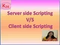 Differences between server side scripting and client side scripting