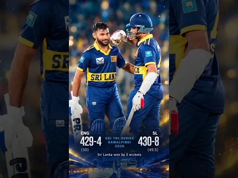 Sri Lanka Historical 430 Run Chase🥶⚔️❤️🔥 #youtubeshorts #slvseng
