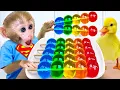 Download Lagu Monyet Bon Bon Imut berperan sebagai pemadam kebakaran untuk menyelamatkan teman bebek di peternakan