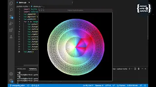 Python Turtle Graphics Full source code New graphics multi colors designs