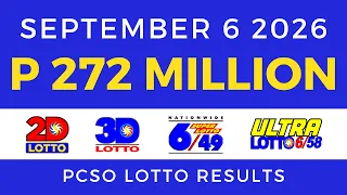 Lotto Result September 6 2026 9PM PCSO