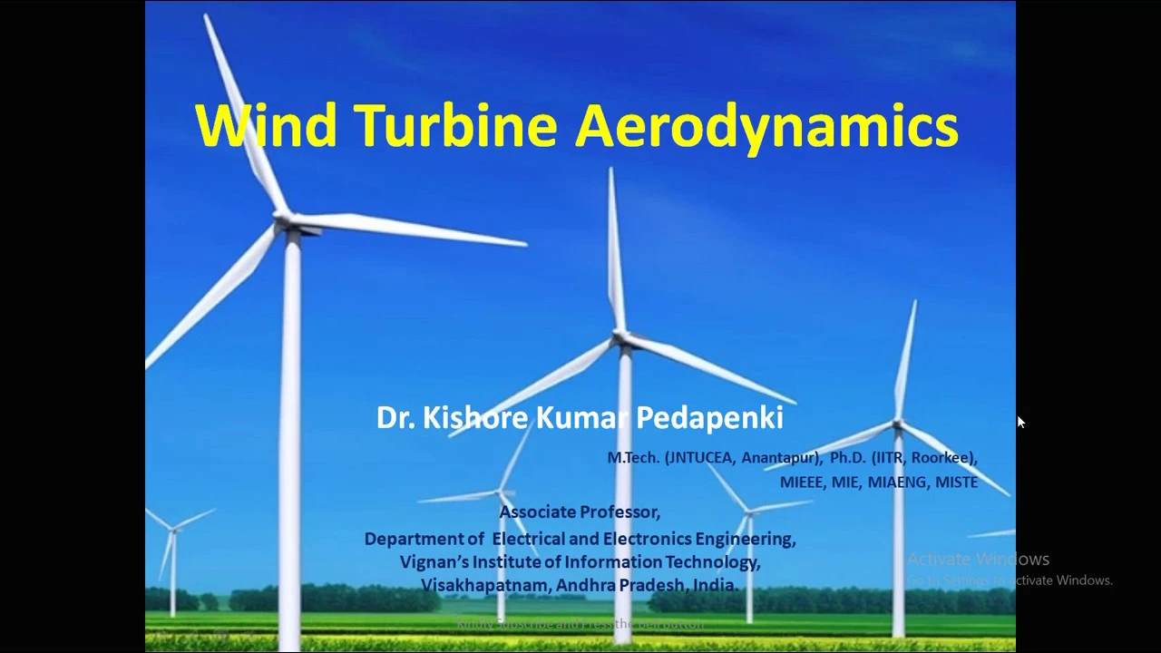 Wind Aerodynamics (Extraction of Power)