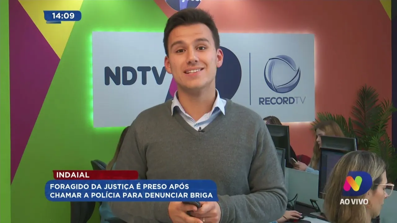 Indaial: foragido da Justiça é preso após chamar a polícia para denunciar briga