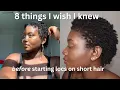 THINGS You SHOULD Know BEFORE Getting LOCS short hair edition