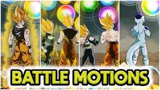 NEW SSJ GOKU VEGETA SSJ GOKU FINAL FORM FRIEZA BATTLE MOTIONS Dragon Ball Z Dokkan Battle