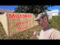 Privacy Fence Build With 6 x 8 Wooden Panels - No Cement
