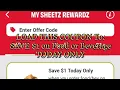 SHEETZ Tech Tuesday 2 FREE HOT DOGZ or 1 off ANY Food Beverage Purchase in App LOAD TO CARD COUPON
