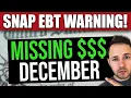 Warning to SNAP EBT Users 29 Approved States SNAP 281 EBT December Update