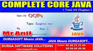 Core Java - OOPs Singleton class Part