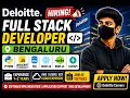Deloitte Hiring 2026 Full Stack Developer Bengaluru 1 2 Years Experience Python SQL
