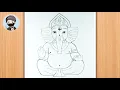 Ganesh Ji Pancil Drawing Easy Step By Step Ganesh Ji Drawing Tutorial