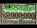 50 ALL IN 1 TICKET 5 000 000 JUMBO BUCKS TN LOTTERY SCRATCH OFF TICKET