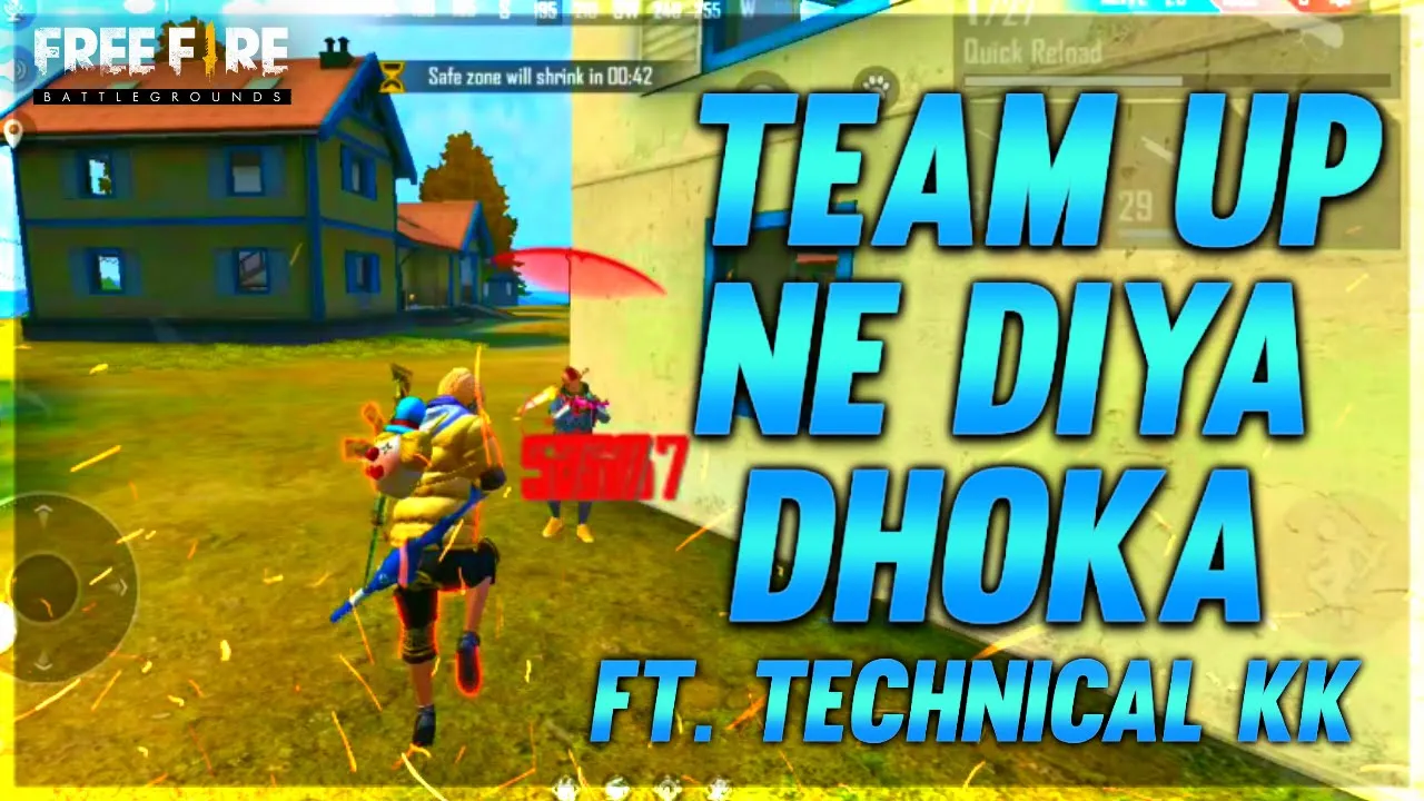 Dhokebaaj Team Up Ft Technical KK - Garena Free Fire - Desi Gamers