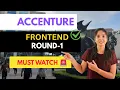 Accenture Frontend Interview Experience 2025 Real Questions Tips for 0-3 Years React JS