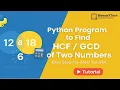 Python Program to Find of Two Numbers Easy Tutorial