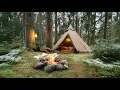 Download Lagu 3 Days of Solitude Deep in Swedish Wilderness /Hot Tent Camping / ASMR  Relaxing
