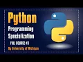 Python Programming Specialization For Beginners Python Full Course Course of 5