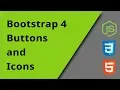 Learn Bootstrap 4 - Buttons Icons