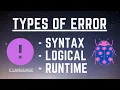BUG DEBUGGING TYPES OF ERRORS IN C LANGUAGE LECTURE NO 9 COMPUTER SCIENCE INTER PART II