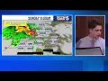 First Warn 5 Weather Fronts bringing in cooler air severe threats