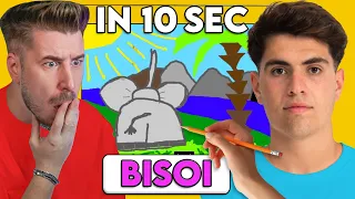 BISOI DESENEAZĂ O CIOACA PE SCRIBLE 