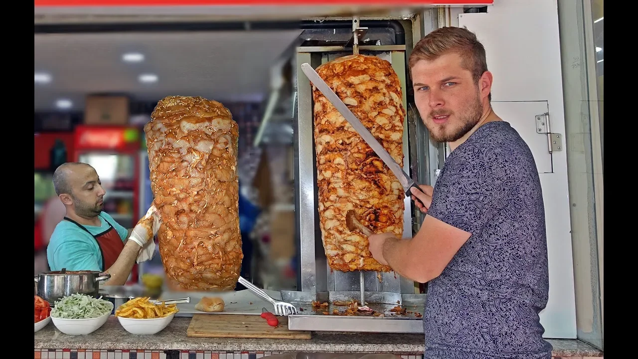 Turkish Chicken Doner 50 kg 1 Meter High Kebap Recipe