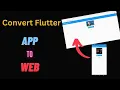How to convert flutter app to web FlutterWeb FlutterTutorial