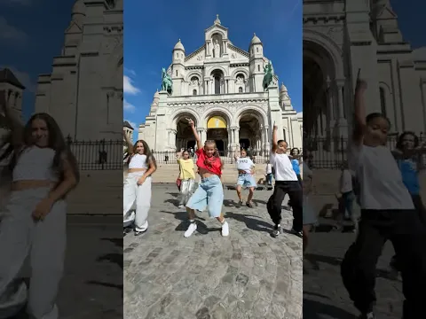 😱OMG ! Elles ont dansé EN PLEIN PARIS !🔥 Qui as-tu reconnu ?✍🏽#trending #paris #kids #dancevideo
