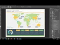 Infographic - World Map Photoshop