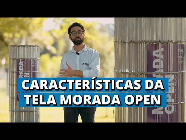 Vídeo do produto - Tela Alambrado Soldada Morada Open - Fio 2,30mm - Malha 6,5x15cm - Rolo 25m