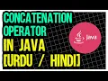concatenation in java learn java in 2018 urdu