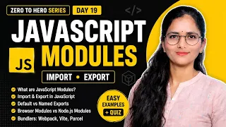 JavaScript Modules Explained Import Export Default Named Modules Day 19