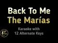 Download Lagu The Marías - Back To Me Karaoke Instrumental Lower Higher Male \u0026 Original Key