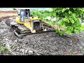 Download Lagu Best Operating Skills Bulldozer Cleaning Mud Sidewalk Cutting Slope Leveling In Sand Filling Project
