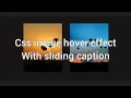 css image hover effect with sliding caption css hover effect CodeWithSawdia