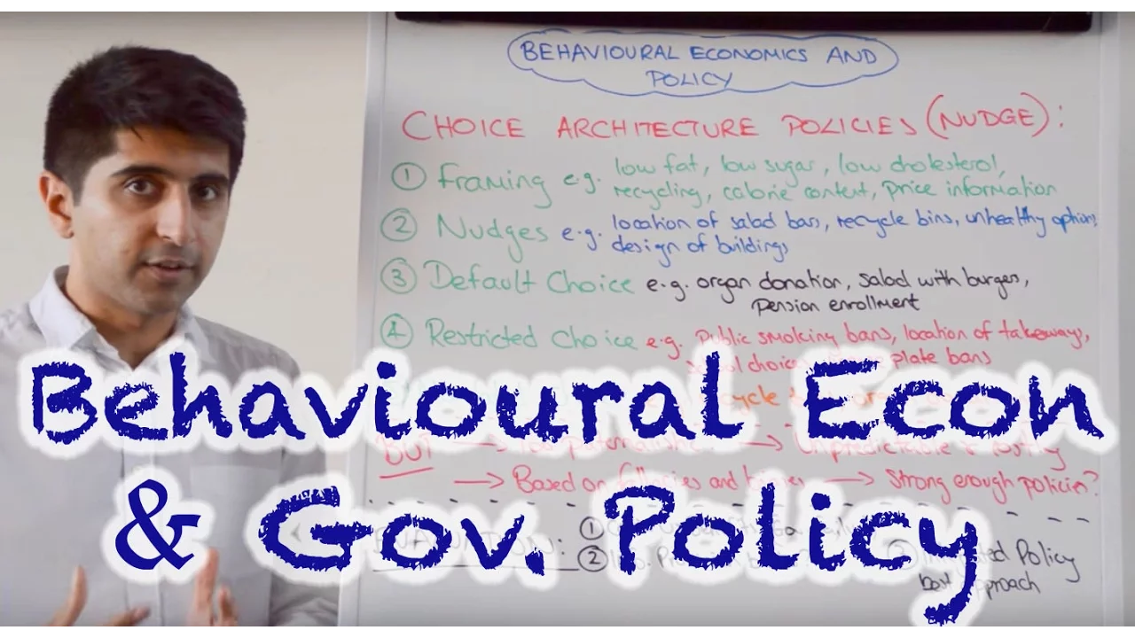 Behavioural Economics: Nudge Policies for Government & Market Failure